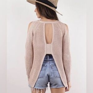 Fate Open Back Sweater